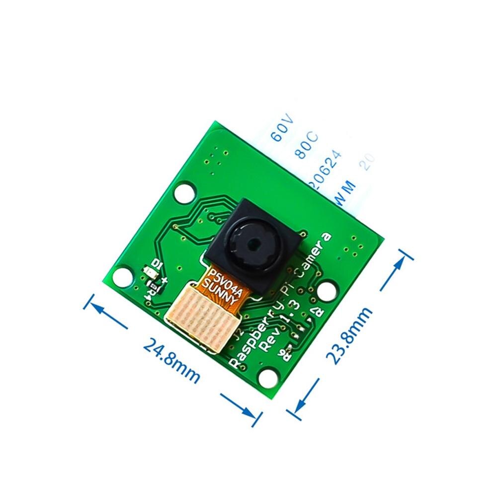 5 Megapixels Groene gemeenschappelijke RaspberryPi Camera Module 1080p OV5647 Sensor met 6 inch 15 Pin Lint Kabel s10