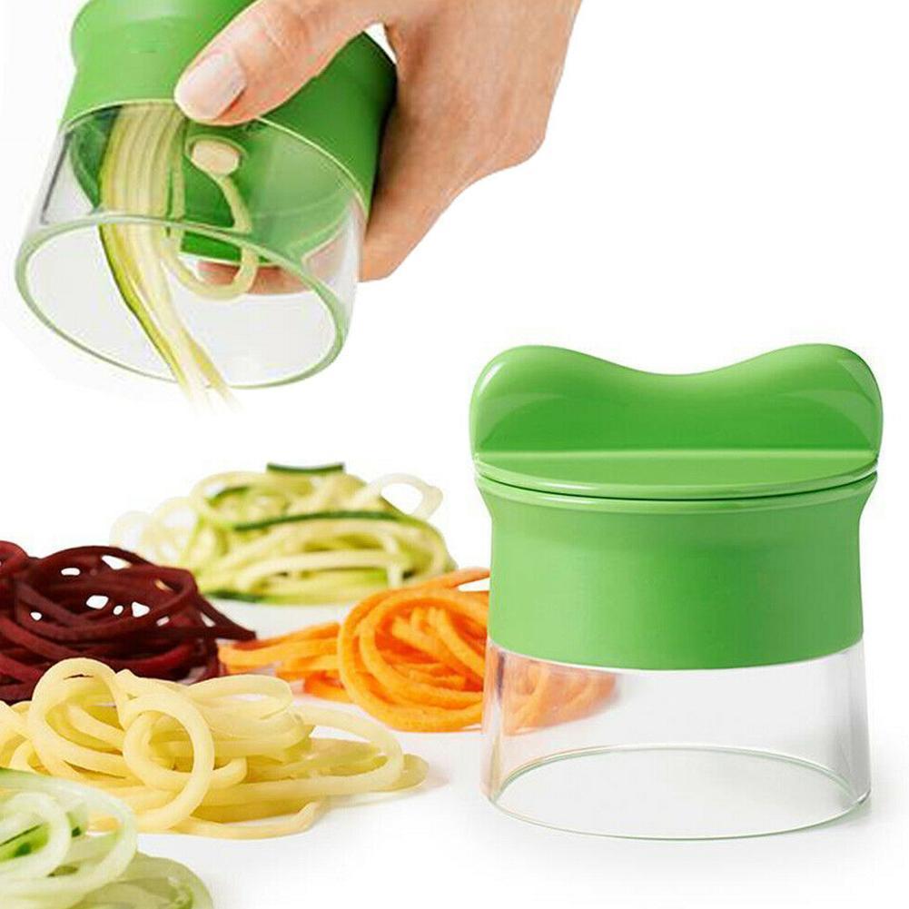 Handheld Spiralizer Noedels Courgette Spaghetti Pasta Groente Slicer Maker C5F4