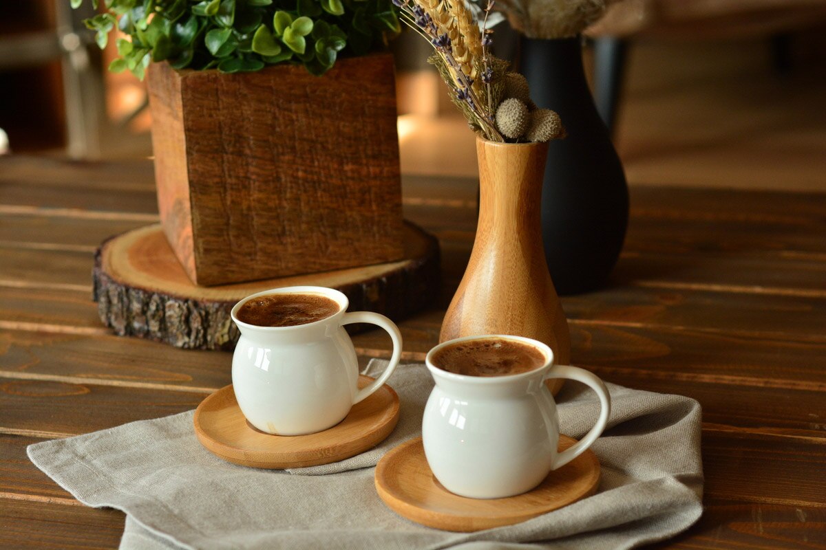 Hvidt kaffestel kaffestel espressokop te kop porcelæn catering ben kaffekop drikkegrej dekorativt køkkenredskab