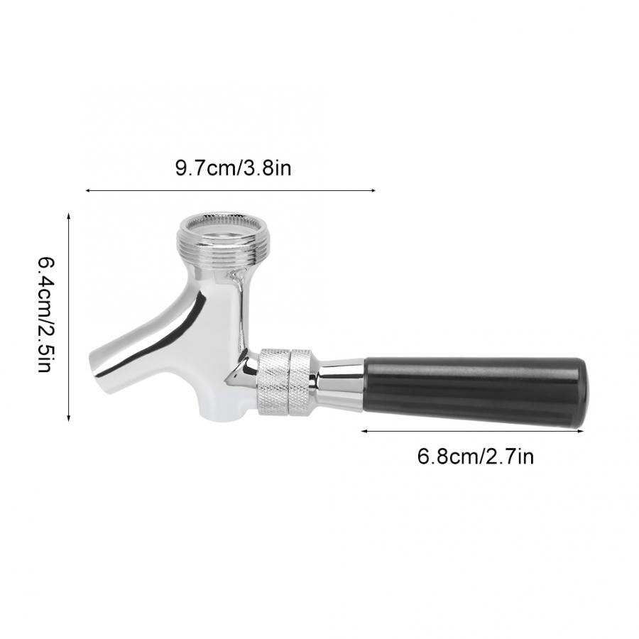 Beer Faucet Adjustable Draft Beer Faucet Shank With Chrome Plating Tap Dispenser Beer Homebrewing Tap With Ball Lock