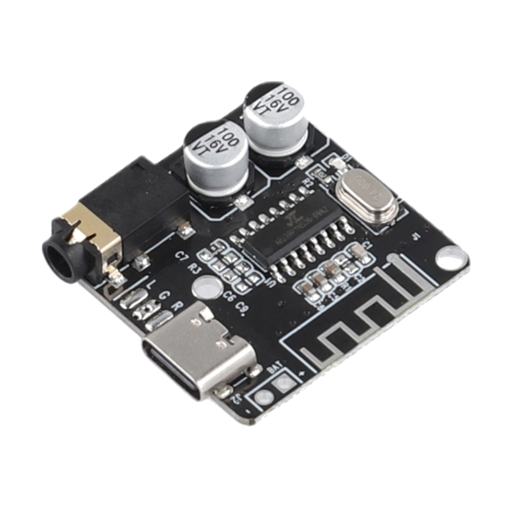 5-1 Stück Audio--Empfänger platine Bluetooth-kompatibel 5,0 3,7-5V MP3 verlustfreie Decoder-Karte drahtloses Stereo-Musik modul für DIY: Beige