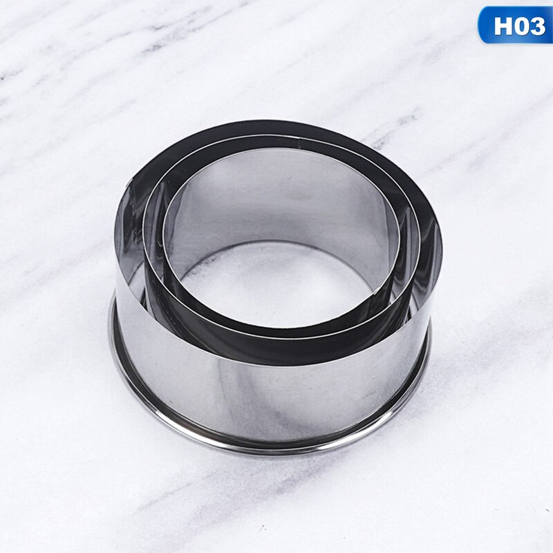 Stampo per polpette in acciaio inossidabile stampo per pasta piedino per alimenti cinesi Jiaozi creatore stampo per cottura stampo per pasticceria utensili da cucina: 03