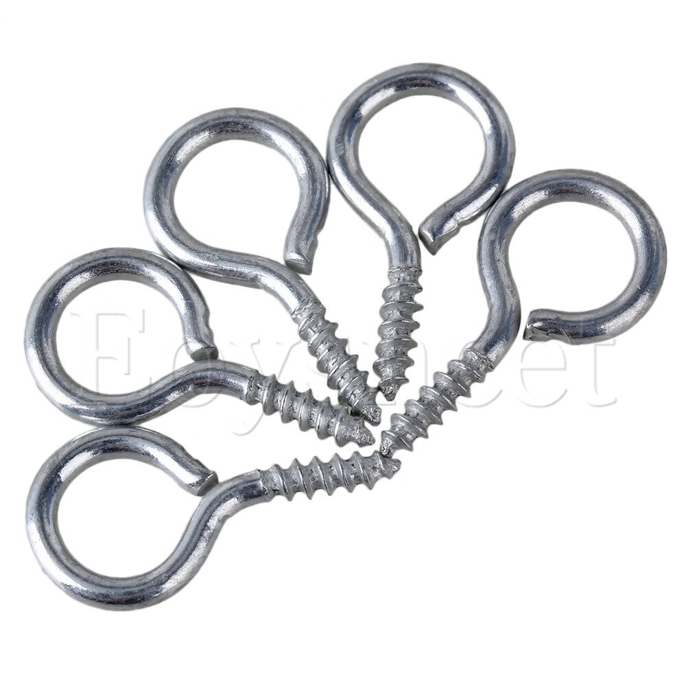 100pcs 3# Screw Eye Pins for Crafts Home Projects Designs Silver