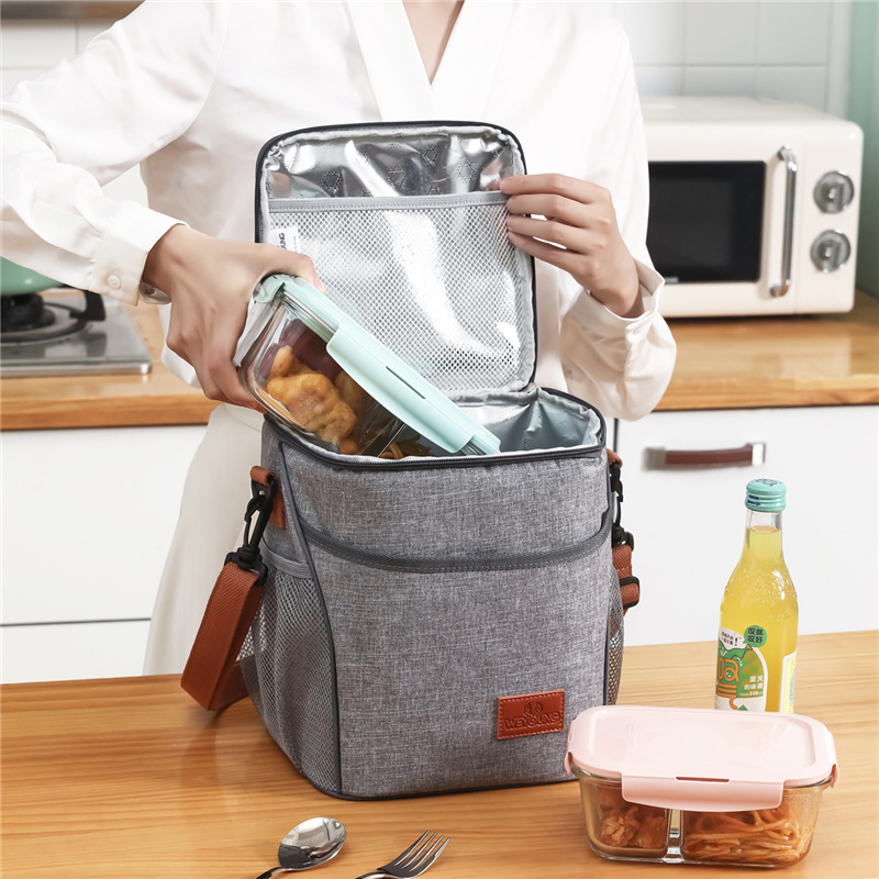 10L Heat preservation Refrigeration Bag Waterproof Foil Picnic Office Student Portable Thermal Camping Lunch Bag Dinner Ice Box