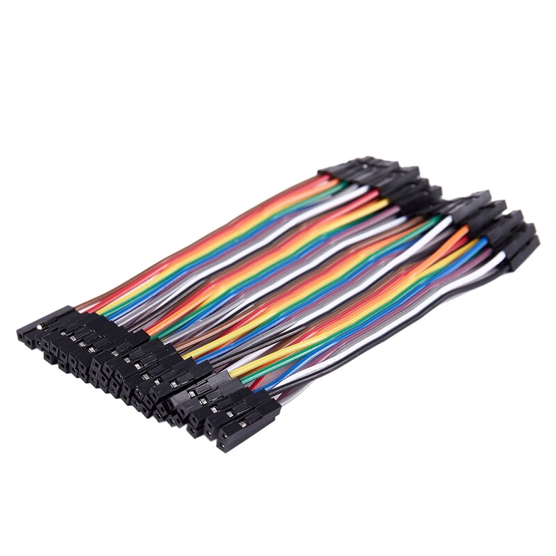 10Cm 2.54Mm Vrouwelijke Aan Vrouwelijke Dupont Wire Jumper Kabel Voor Arduino Broodplank