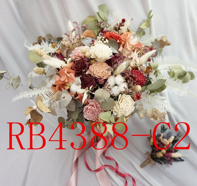 Accessoires de mariée de mariage tenant des fleurs 3303 RB4388: RB4388-C2