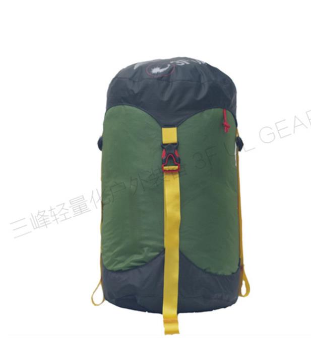 3F UL GETRIEBE 30D CORDURA Unten jacke Schlafen Empfangen Beutel Wasserdichte Tragbare draussen Reisetasche Lebensmittel Taschen: Grün M