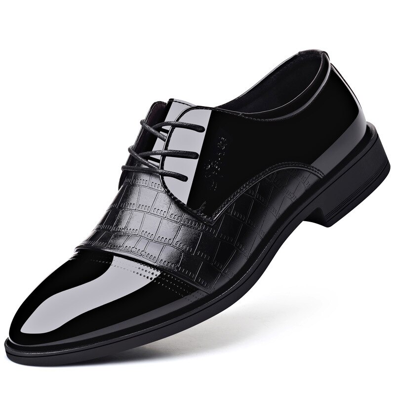 hommes en cuir chaussures formelles à lacets chaussures habillées Oxfords rétro chaussures travail chaussures hommes chaussures habillées