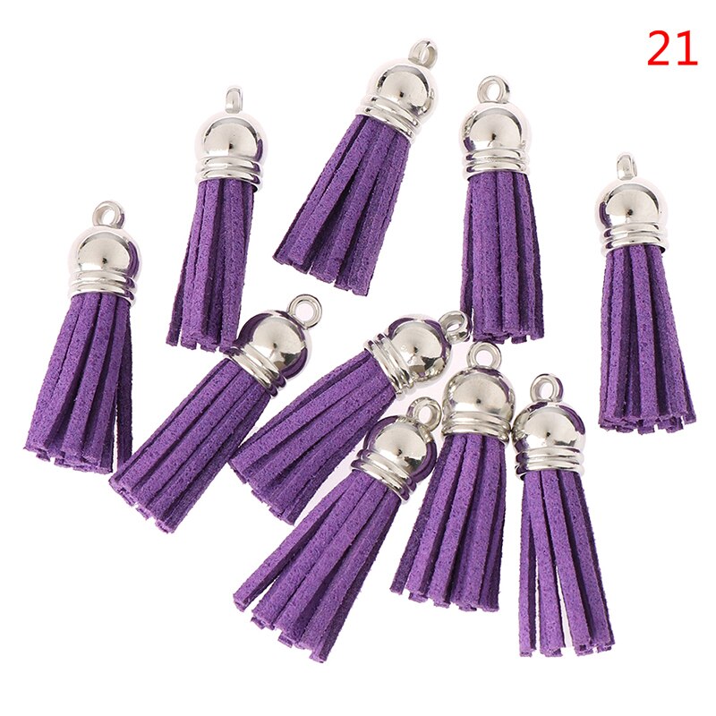 Gland en cuir pour porte-clés téléphone portable sangles bijoux frange en daim: 21