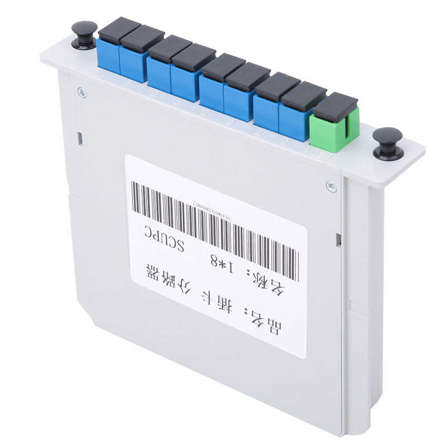 Vanntett koblingsboks fiberoptisk splitter 1 x 8 plc til optisk kommunikasjonssystem elektrisk nettverkskabel