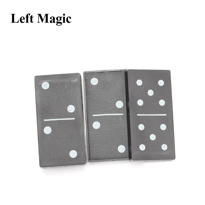 Three Domino Monte Magic Tricks Hopping Domino Copy Dice Close Up Stage Props Mentalism Magician Classic Toys C2045