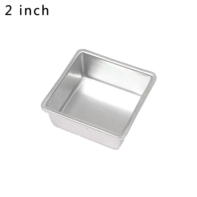 Aluminiumslegering ikke-pinne brownie ostekake skål form brød brød panne bakekar retter kjøkken bakeverktøy: 65 x 25mm