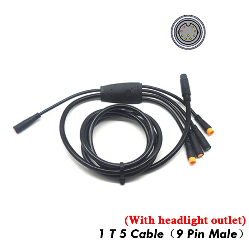 KT Controller 36V 48V 250W 350W 500W 750W 1000W 1500W Waterproof Brushless Electric Bicycle Controller with Light Function: 1 T 5 Cable