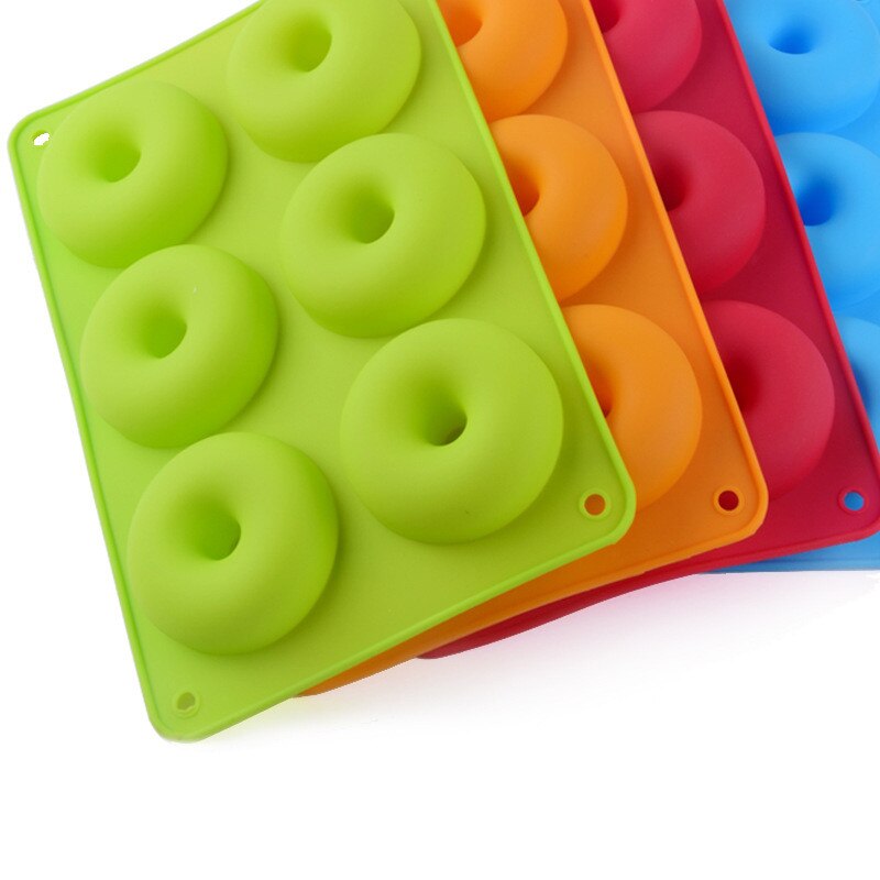 Silicone Donut Mold Cake Maker Kitchen Tool Cack Non-Stick Baking Pan Strawberry 3D Mold Biscuit Mould