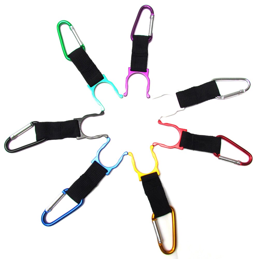 2 stuks aluminium karabijnhaak sleutelhanger clip outdoor camping sleutelhanger karabijnhaak waterfles gesp reis klimgereedschap accessoires