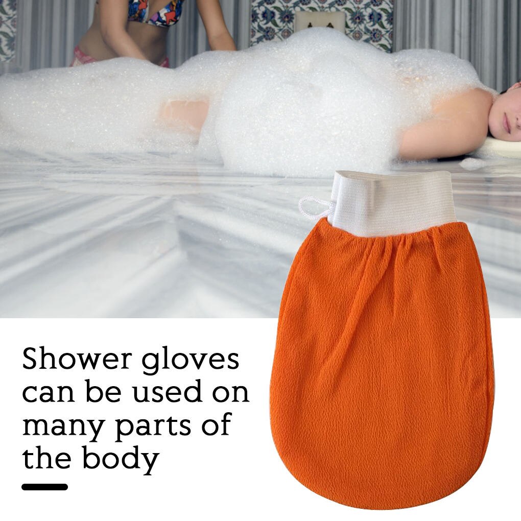 Gant de bain exfoliant pour enlever la peau morte, gommage, douche, corps, serviette de frottement pour le dos, les jambes, les bras, douche