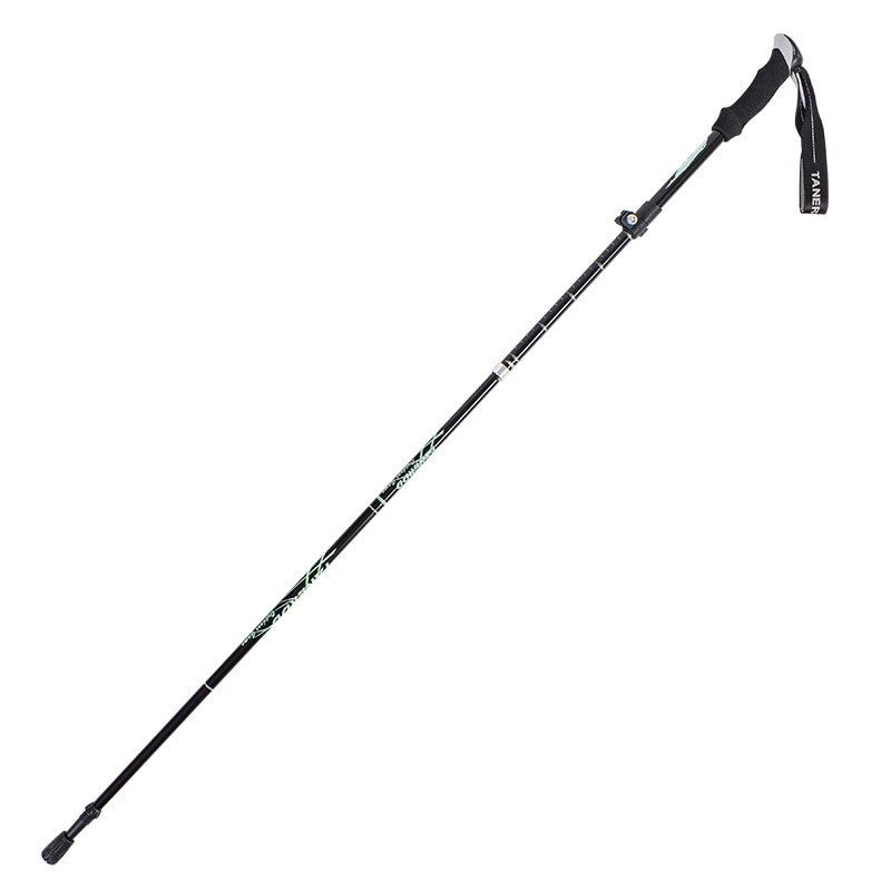 Trekking pole aluminum alloy folding ultralight retractable household trekking pole climbing climbing stick cane 5 knots