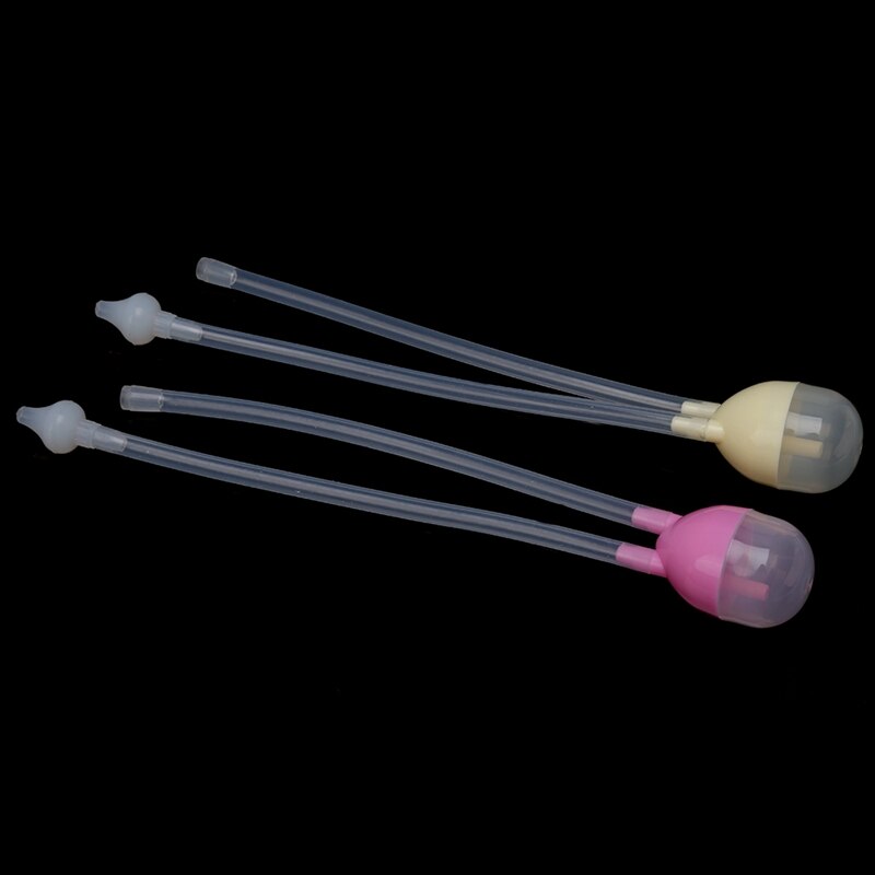 Newborn Baby Safety Nose Cleaner Vacuum Suction Nasal Aspirator Flu Protections L41D