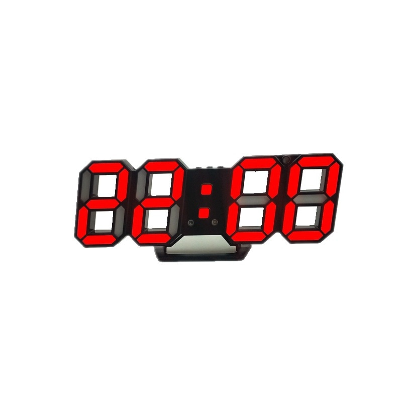 3D LED Wanduhr Modernes Digital Tischuhr Alarm Nachtlicht Wanduhr Uhr Für Zuhause Wohnzimmer Dekoration
