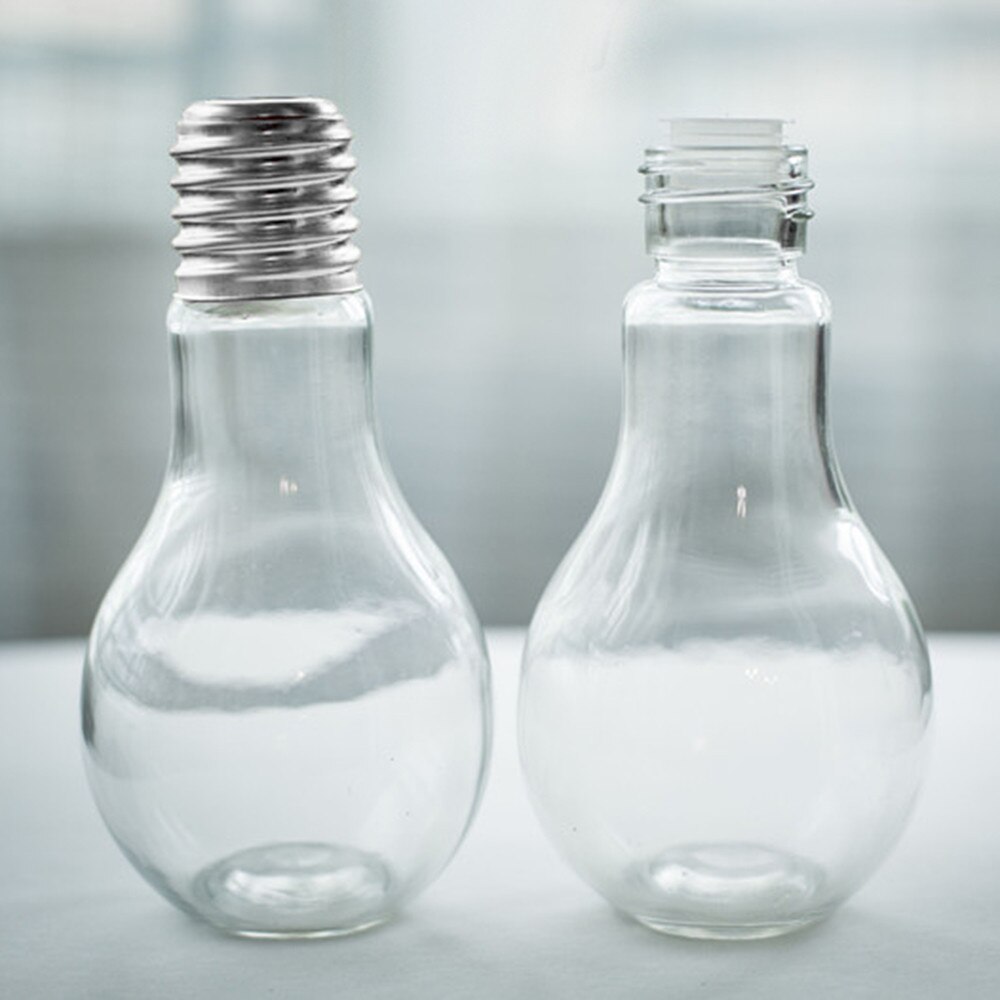 Light Bulb Shaped Glass Bottle Novelty Drinking Glasses Party Favors for Drinks Beers Cocktails: C