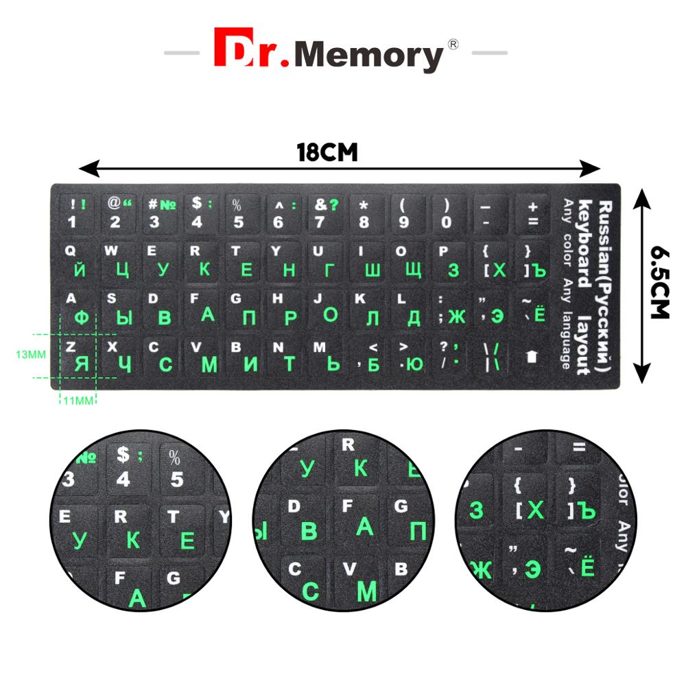 Keyboard Stickers Russian Spanish French Arabic Hebrew Portuguese Keyboard Stickers Layout Replacement Letters Sticker
