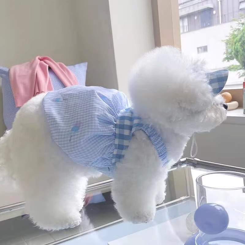 Sommer-Hundeweste, Haustier-Hosenträger, modisches Hunde-T-Shirt, rosa, kühlende Hundekleidung, kein Hütte, Chihuahua, Bichon, Hundebekleidung, Katze, Hundekleidung: S / Gelb