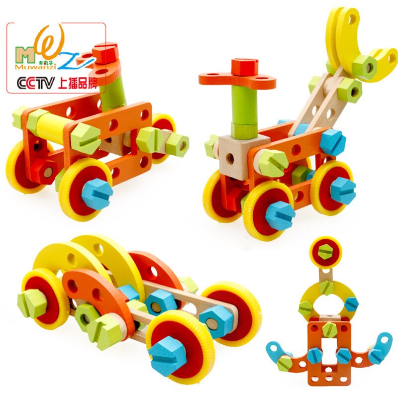 Bolt and Nut combined toy,disassembly and assembly Wooden toys,multifunctional disassembling and assembling Wooden Toy