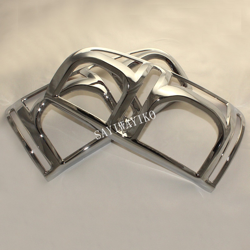 CHROME STYLING REAR LIGHTS COVER TAIL light COVER CHORMED TRIMS COVER FOR TOYOTA HILUX VIGO CAR REAR LAMP COVER