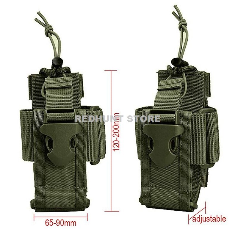 Verstellbare taktische Radio Halfter Tasche Molle Zwei-Wege-Radio Halfter Beutel Halfter Nylon Pflicht Aufbewahrung koffer Walkie Talkie Tasche