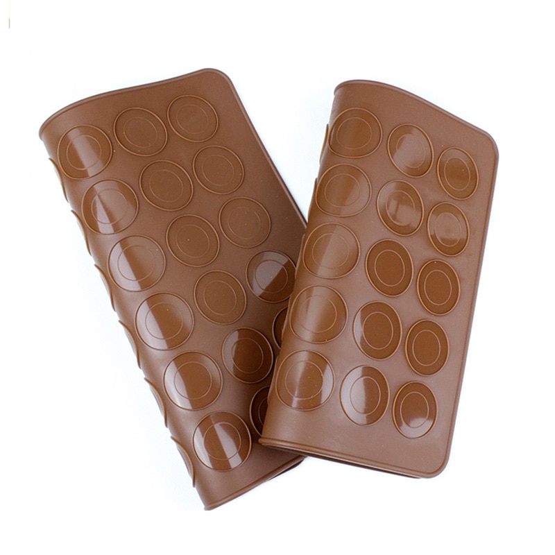 30Gitter Silikon Macaron Gebäck Backform DIY Makronen Ofen bilden Blatt Schokolade Pudding Hersteller Küche Backformen