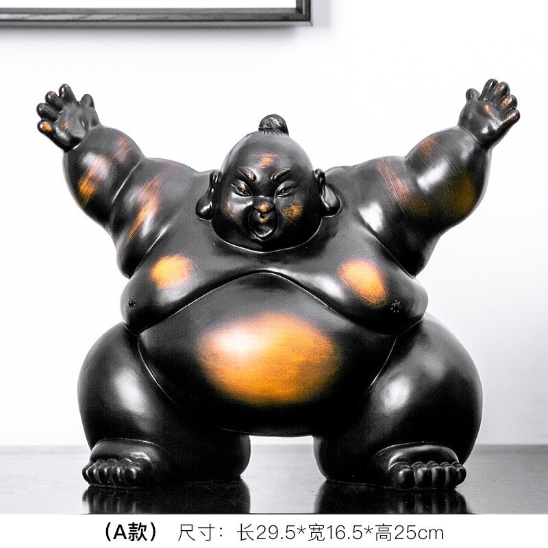 Sumo – décoration créative artisanale en résine, décoration de Restaurant japonais, créatifs pour la maison: A