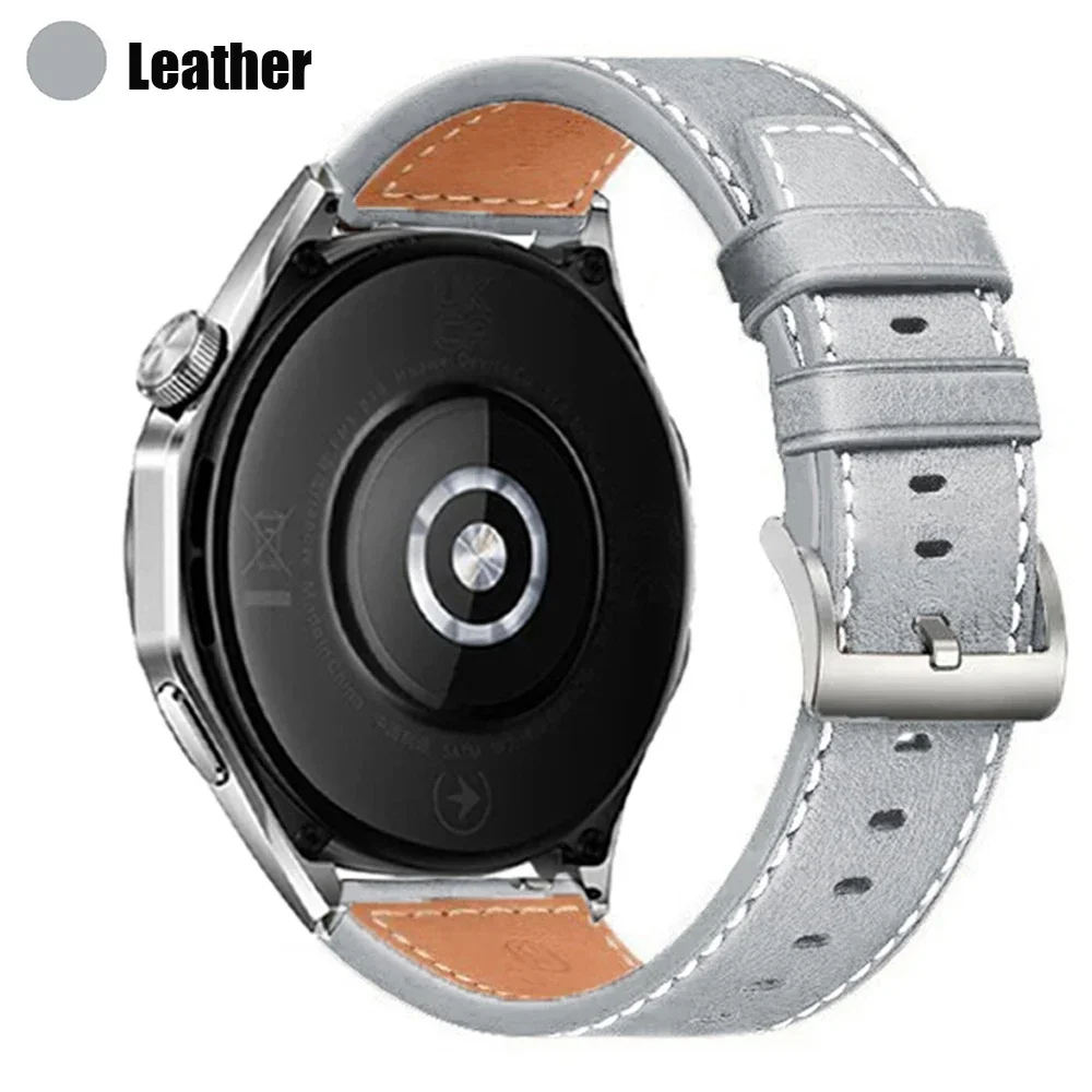 22mm nahkaranneke gtr 4 ranneketta huami amazfit gtr 3 pro gtr 4 kellonrannekkeet gtr 3/ gtr 2/2e stratos 3 2s 47mm rannehihna: Valkoinen valotappi