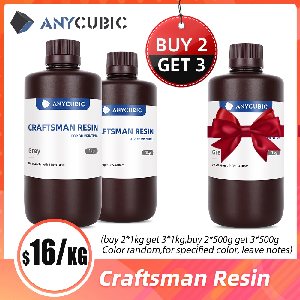 Anycubic Craftsman Hars 3d Printing Materiaal Voor Lcd Sla Printers Geschikt Voor Accessoires En Sieraden Model Afdrukken
