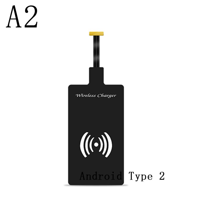 Qi Wireless Charger Receiver Charging Adapter Receiver Pad Coil For Lightning Dock Andriod Micro USB Type C: Android reverse port