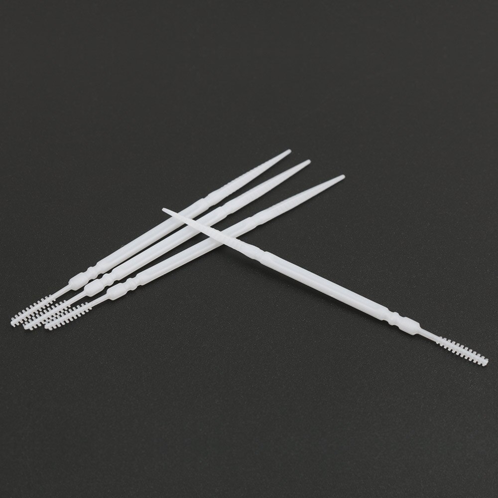 300pcs 2-Way Portable Plastic Toothpicks Disposable Personal Cleaning Interdental Brush Teeth Cleaner Sticks Travel Oral Hygiene