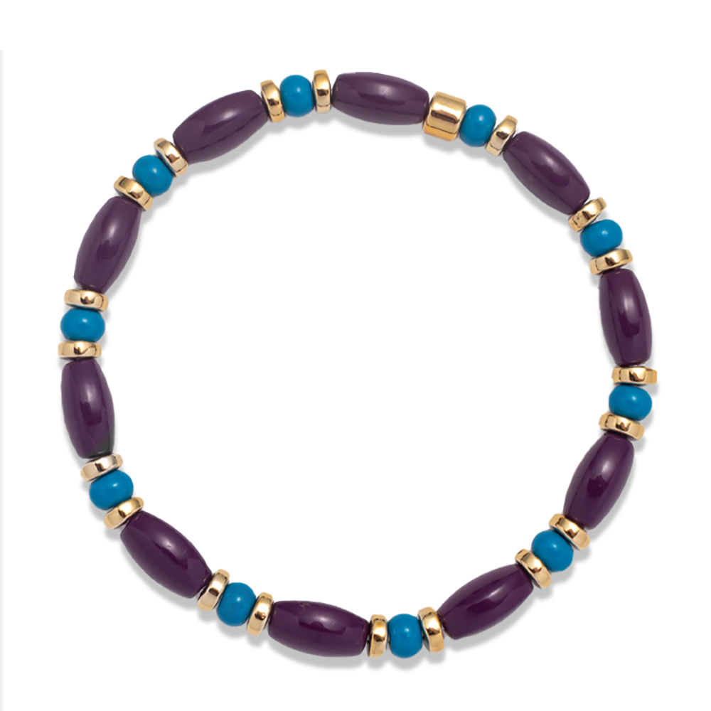 2022 nuovo Design perline colorate bracciali elastici braccialetti fatti a mano con perline Color arcobaleno bohémien per gioielli con perline da donna