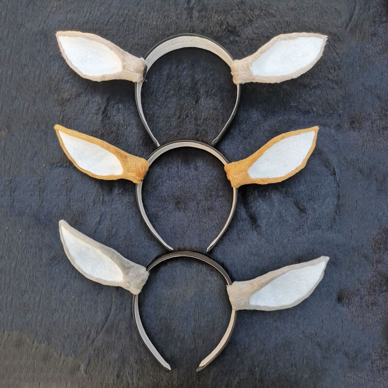 1 Pair Simulation Deer Ears DIY Headgear Accessories Wedding Photography Props Performance Cute Christmas Decorations
