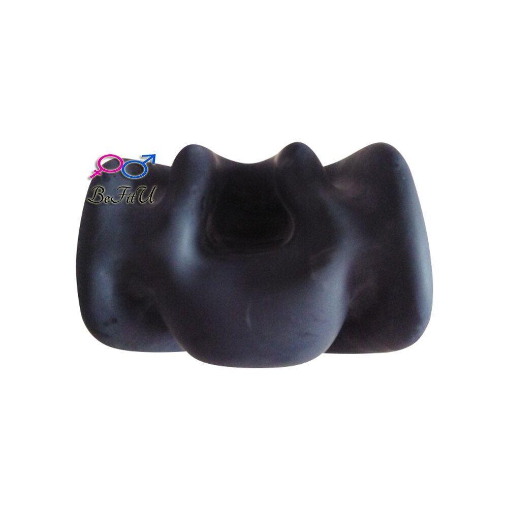 Befitu latex mondstuk, mondstuk, knevel, cosplay accessoire: Grijs