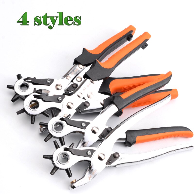 Punch Plier Hole Punching Machine Round Hole Perforator Tool Make Hole Puncher For Watchband Cards Leather Belt