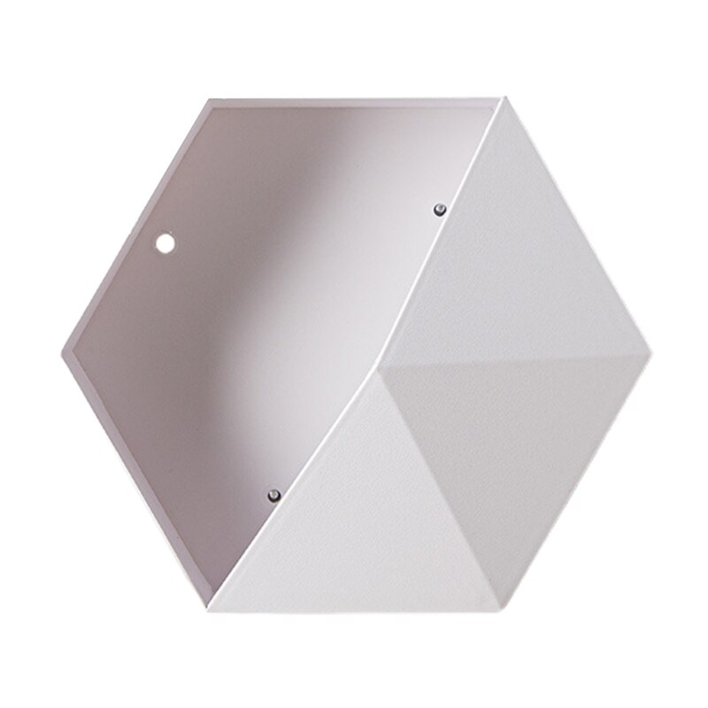 Hexagon Wall Shelves Storage Box Honeycomb Geometric Holders Living Room Bedroom Bathroom Dormitories Decorations Simplicity: White