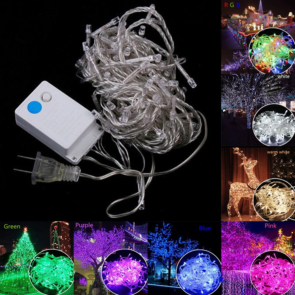 Outdoor christmas lights LED string lights 10M Decoracion fairy Light Lighting Tree Garland