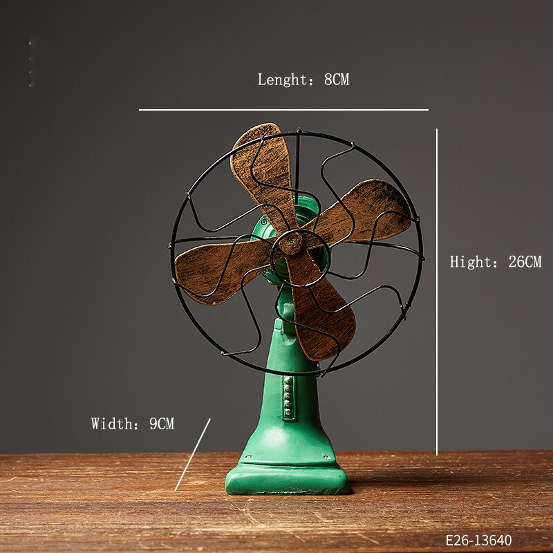 Antique Home Decor Retro Resin Musical Instrument Model Nostalgia Ornament Crafts Antique Musical Instrument Figurines Souvenirs: Fan Decoration
