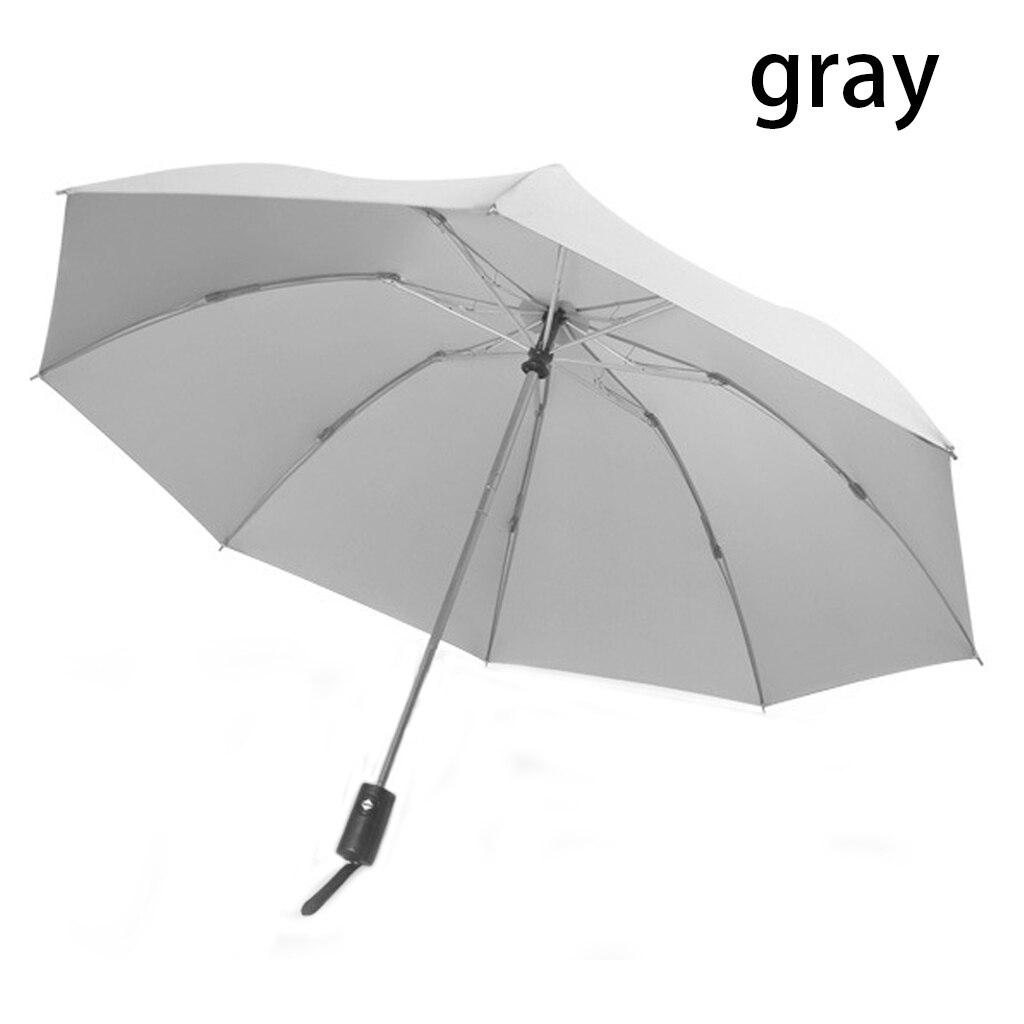 2019hot Folding Reverse Umbrella Automatic Umbrella Big Windproof Rain Business Umbrellas Waterproof Rain Women Men For Car: grey