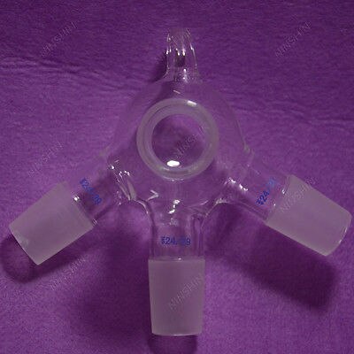 24/29,100ML,Glass Distillation Receiver Cow Shpae,Lab Chemistry Glassware