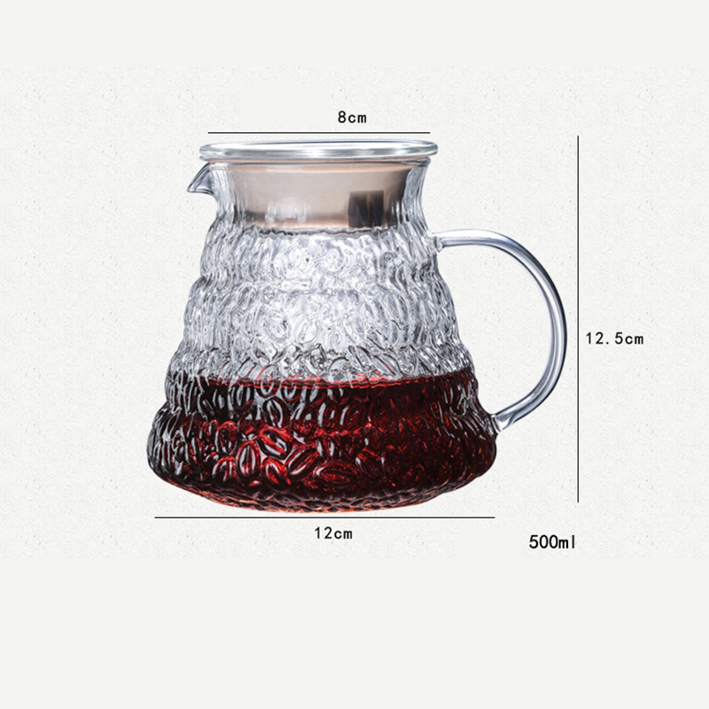 Hand Coffee Pot Wooden Coffee Maker Style V60 Coffee Set Coffee Dripper and Pot Set for Coffee Filter Reusable Coffee Filters