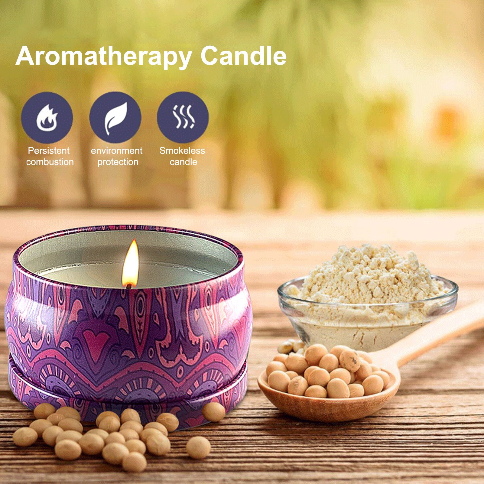 4PCS Scented Candles Aromatherapy Eco-friendly Candle