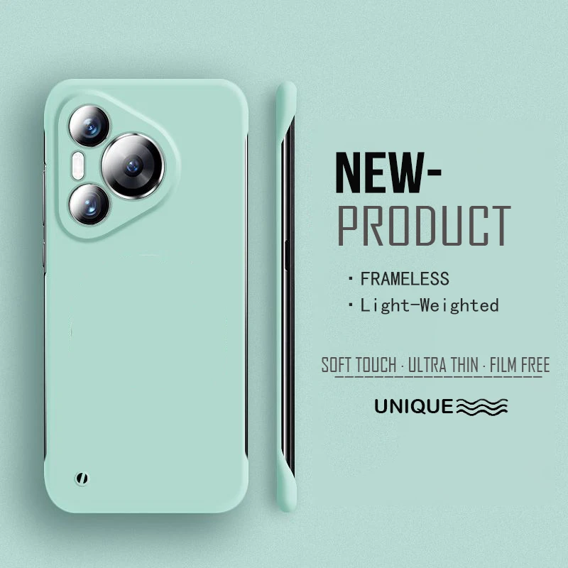 Ramlöst hårt pc matt telefonskal till huawei  p70 pro puro 70 ultra  p70 pro skyddande stötfångarskal: Magmuskler / Blå