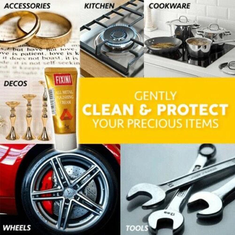 FIXINI All Metal Polish Cream Rust Remover Steel Ceramic All-Purpose Polishing Watch Cleaner Cream S8H1