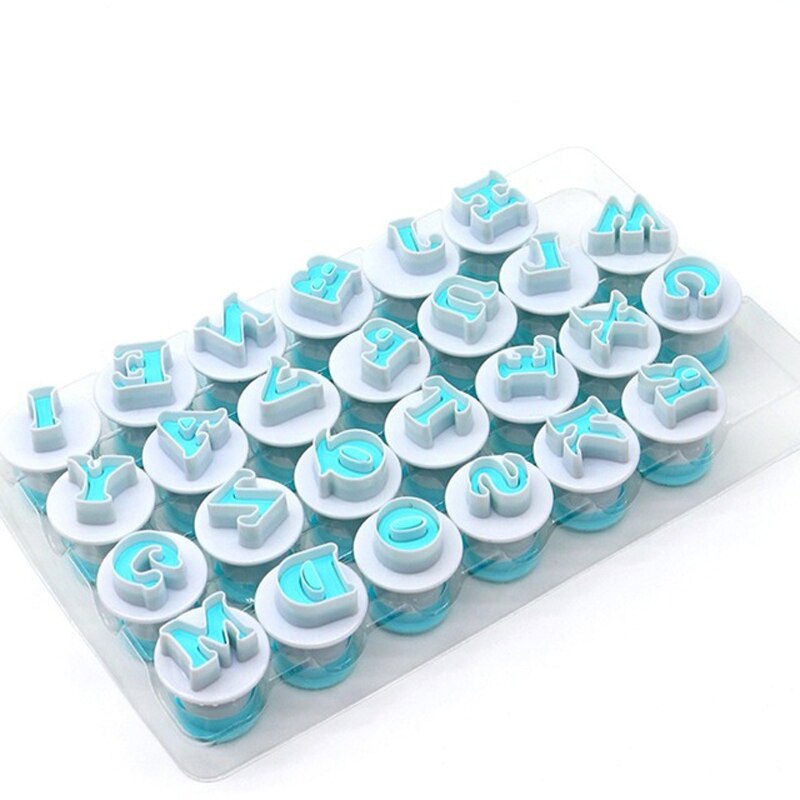 DIY Bakken Craft Accessoires Bovenste & Kleine Letters Alfabet Nummer Cake Biscuit Bakken Tool Decorating Fondant Mold Set