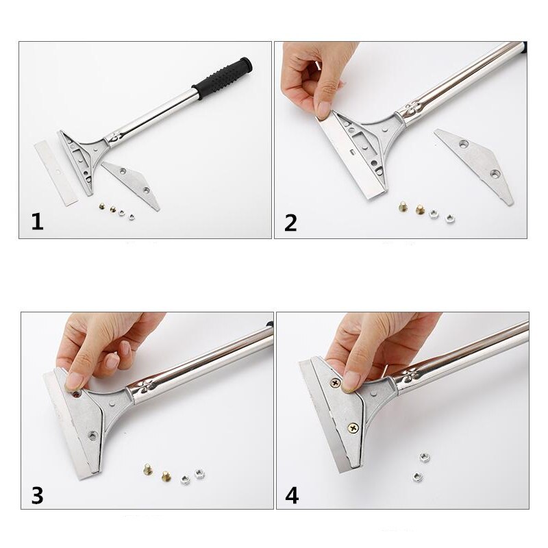 Portátil de limpieza pala cuchilla práctica raspador limpiador de azulejos superficie pegamento Residual pala herramientas de mano